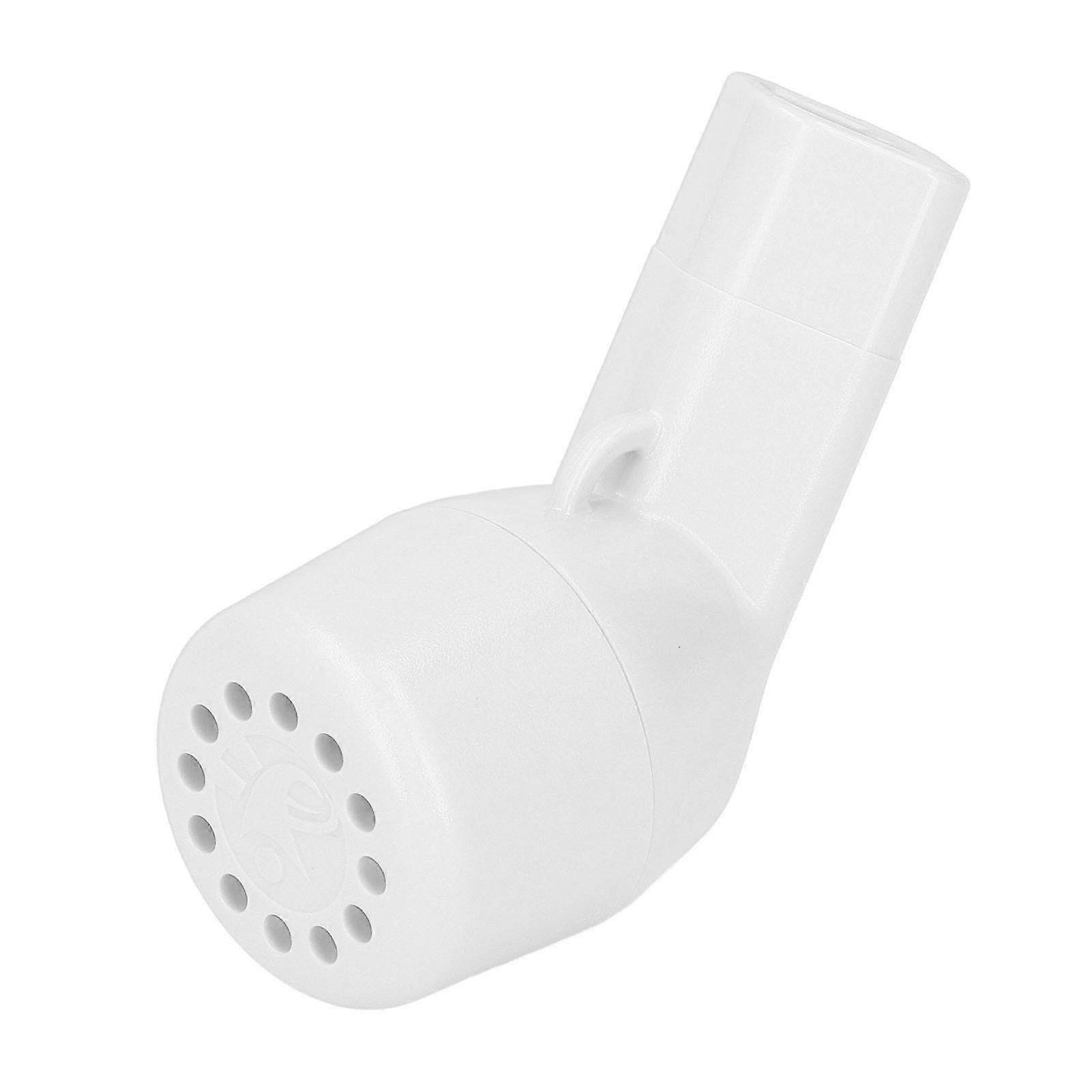 Breathing Exercise Device Lung Expansion Mucus Relief Handheld Breathing Trainer for Daily Use HT 01P White