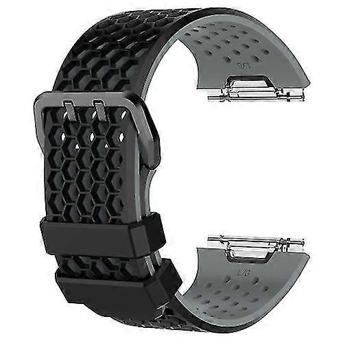 For Fitbit Ionic Two-tone Silicone Watch Band With Buckle VNMR