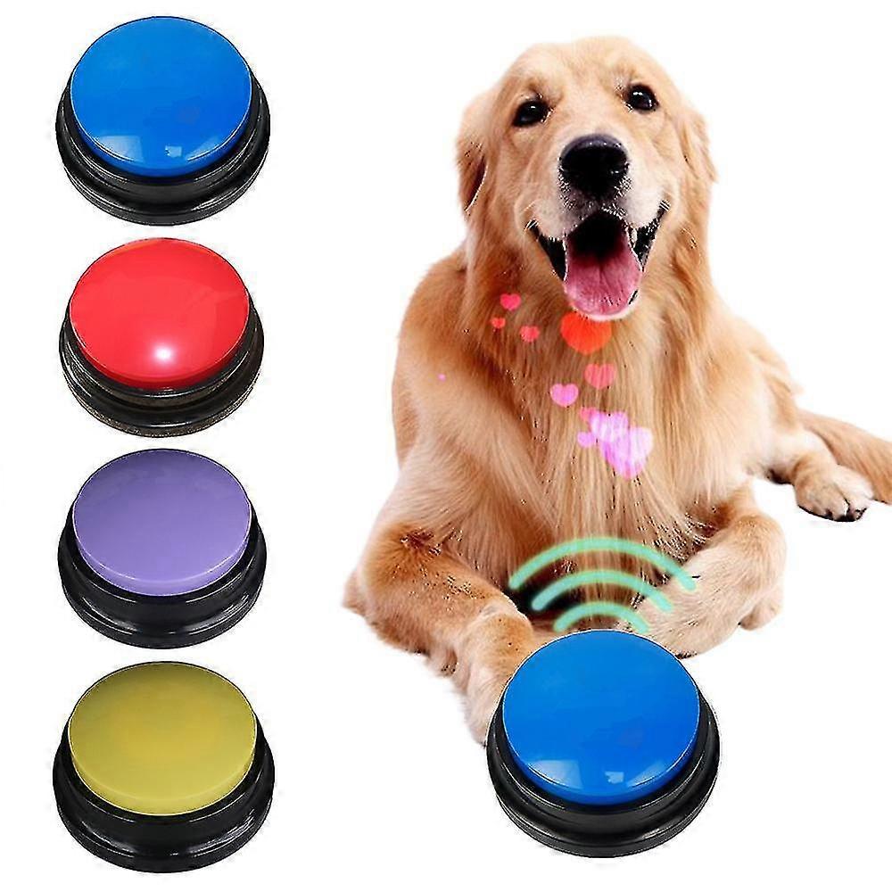 Pet Communication Button Sound Box Dog Talking Toy Recording Sounder Interactive Tool
