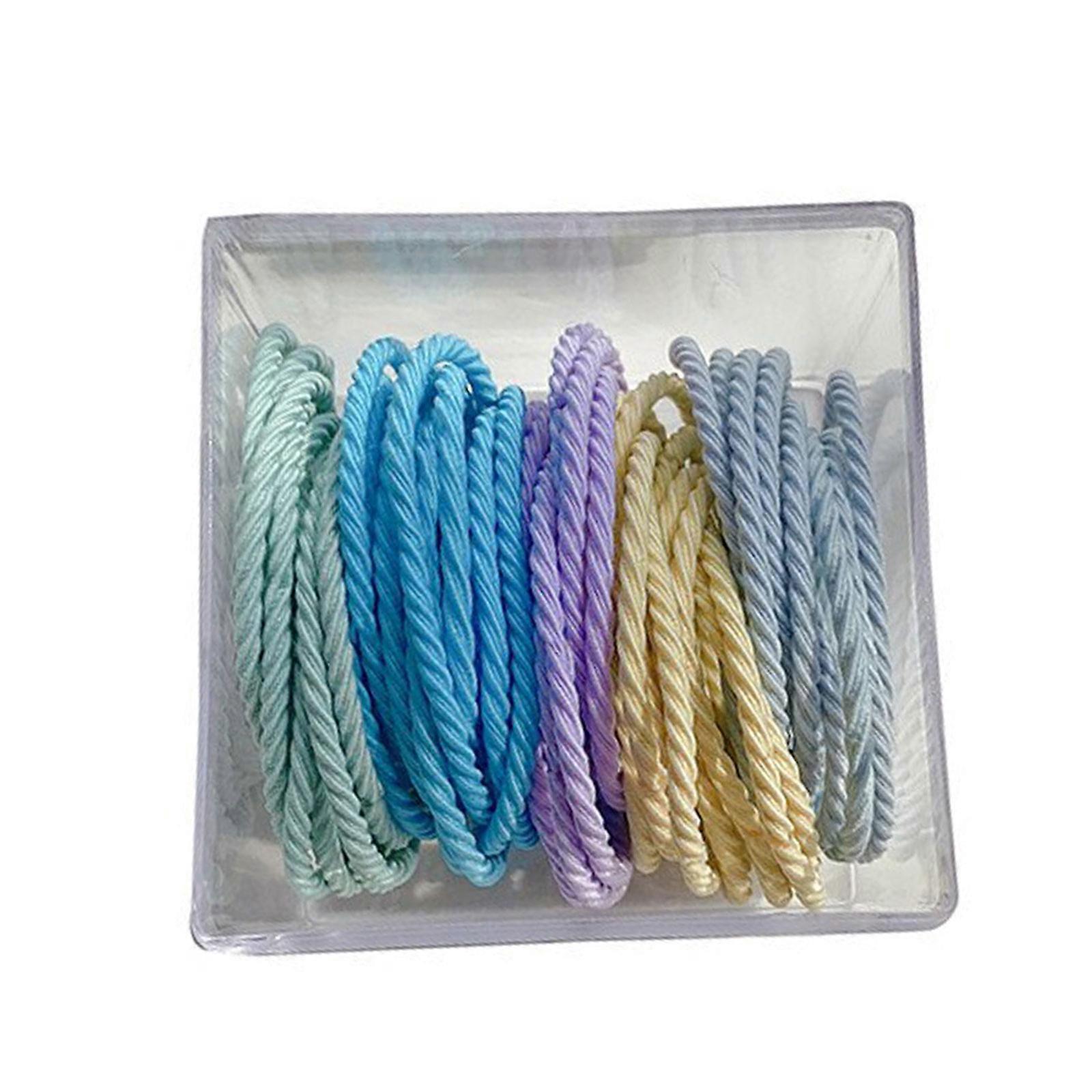 50 pezzi senza cuciture elastiche per capelli cravatte fascia elastica elastico elastico senza danni coda di cavallo titolari