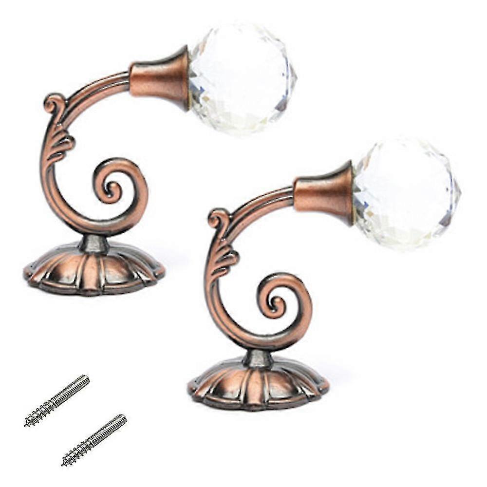 2 Pcs Clear Crystal Curtain Holdbacks Wall Mounted Tassel Curtain Tieback Hook Drapery Tiebacks Hook Clothes Coat Hat Towel Hanger Holder