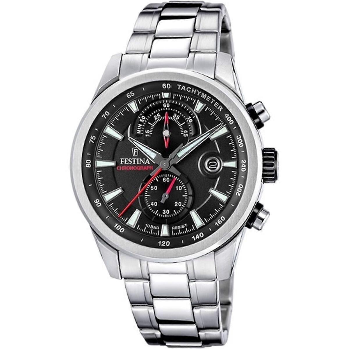 Herrenuhr Festina F20694/6 Schwarz Silber