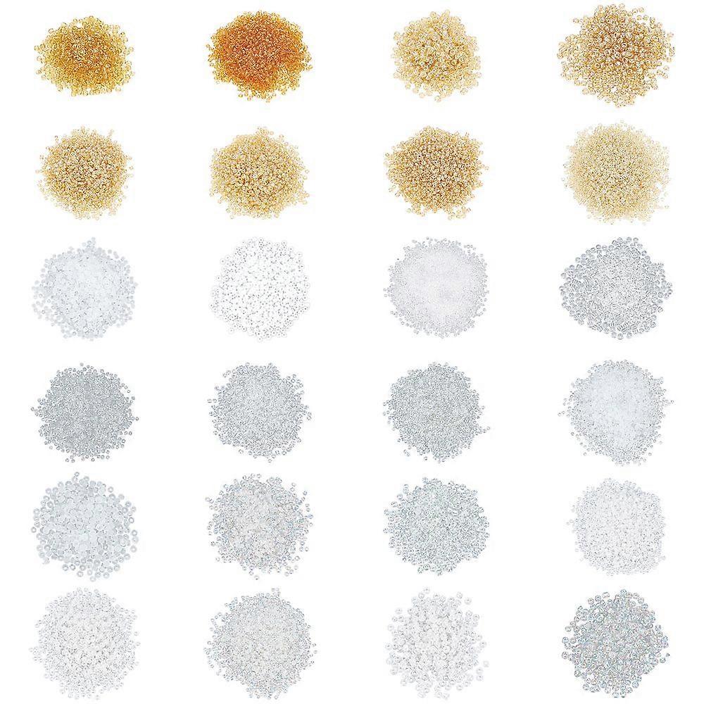 Glass Seed Beads Round Mixed Style Mixed Color 2~4mm Hole: 1~1.5mm 600g/set