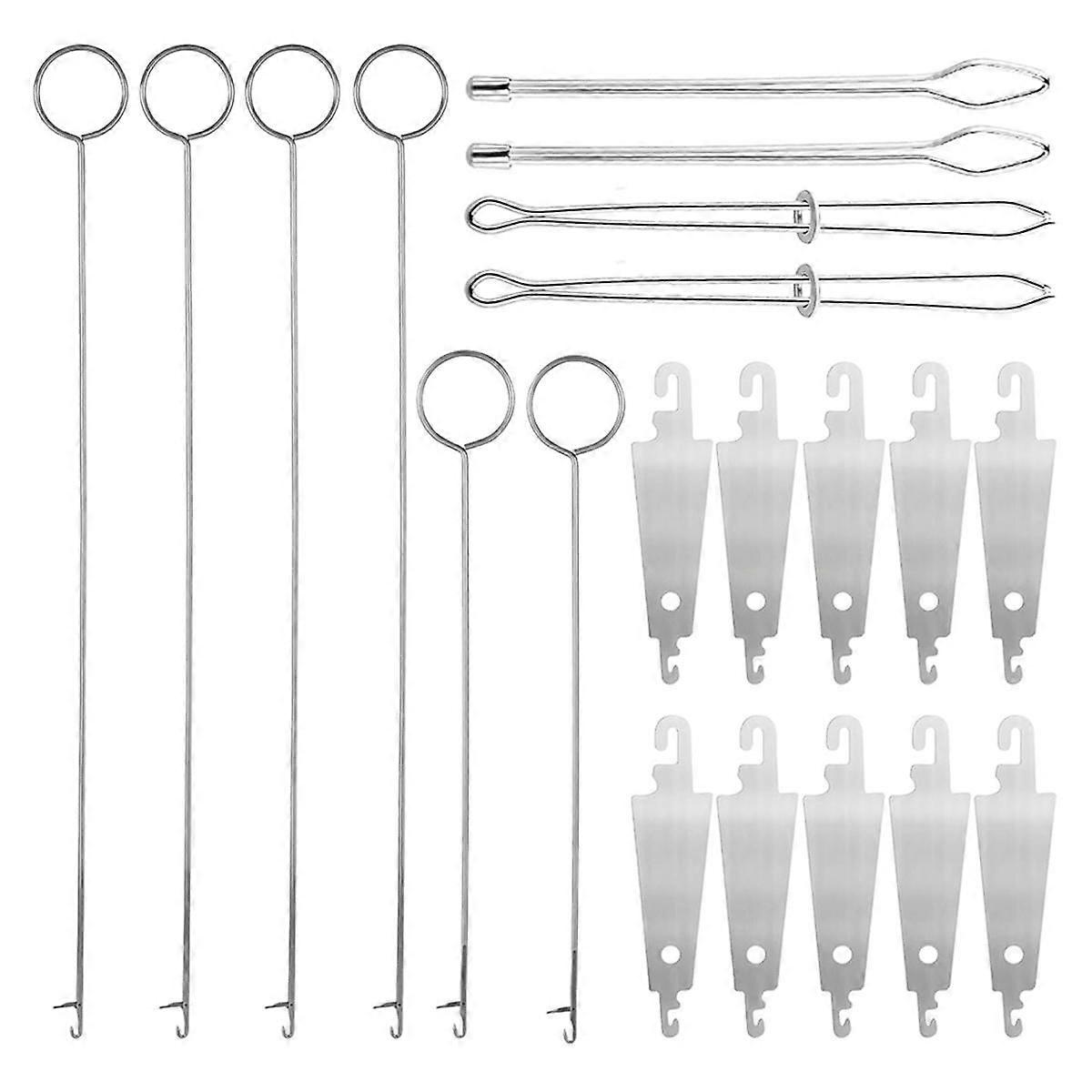 20pcs Sewing Ring FlipperHook, Sewing Loop Turner Hooks Drawstring Threader Tool for Fabric Coats J