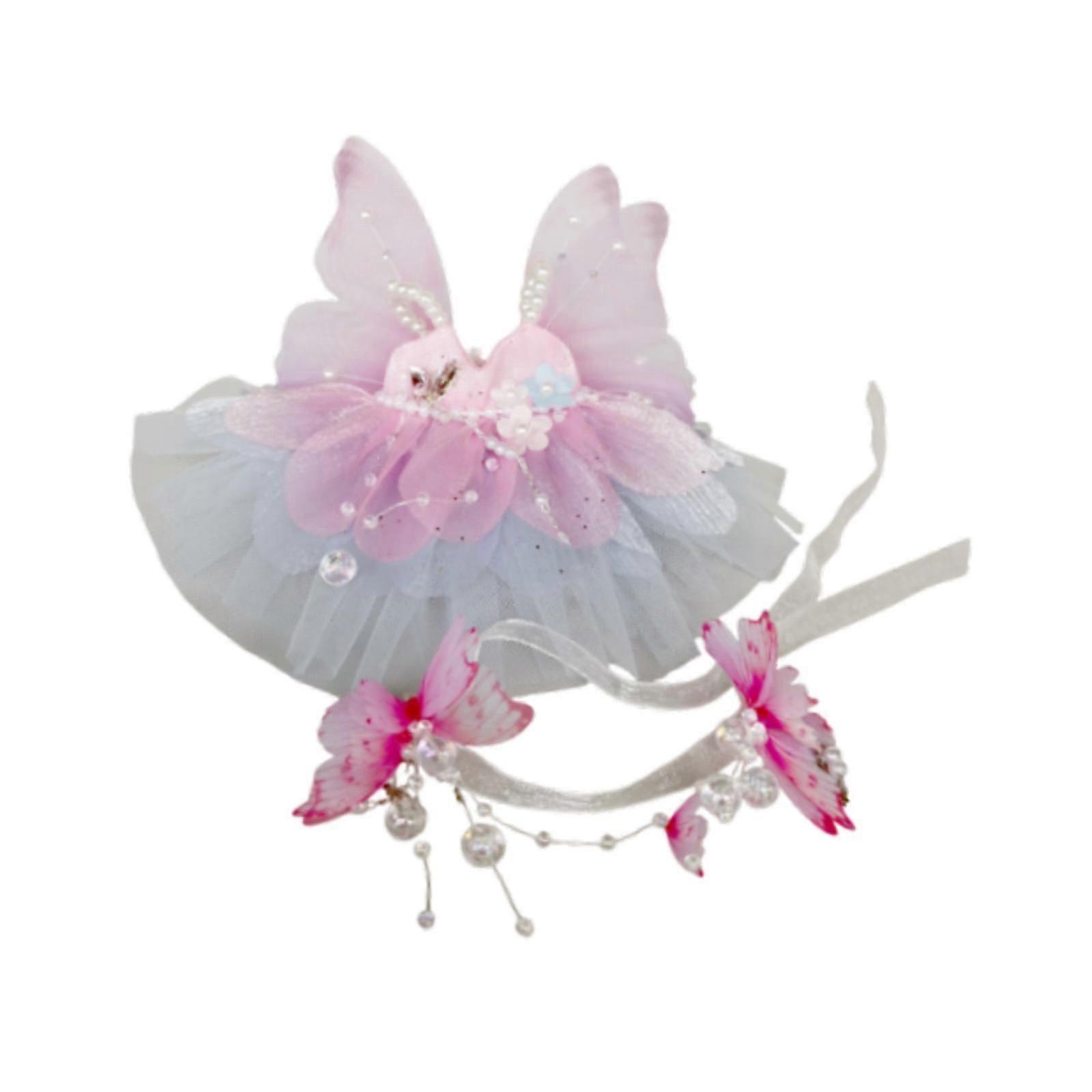 1/6 BJD Doll Princess Dress Imagination Flexibility Costume for Fashion Girl Pink Butterfly