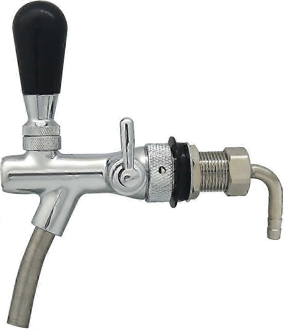 G5/8 Beer Adjustable Dispenser Tap Faucet with Flow Control Valve, for Home Brew Draft Beer P20250110907