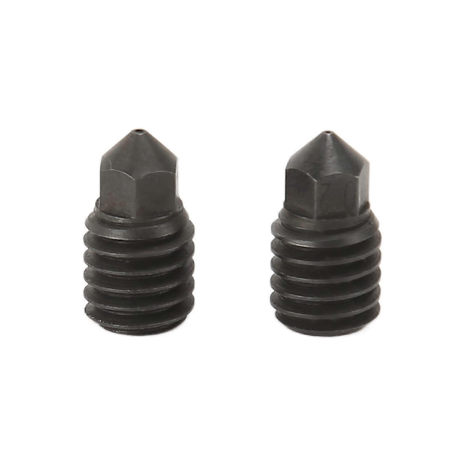 2Pcs Hotend Nozzle for Bambu Lab X1 0.2mm 0.4mm Hardened Steel 3D Printer Steel Nozzle for Repair Replacement