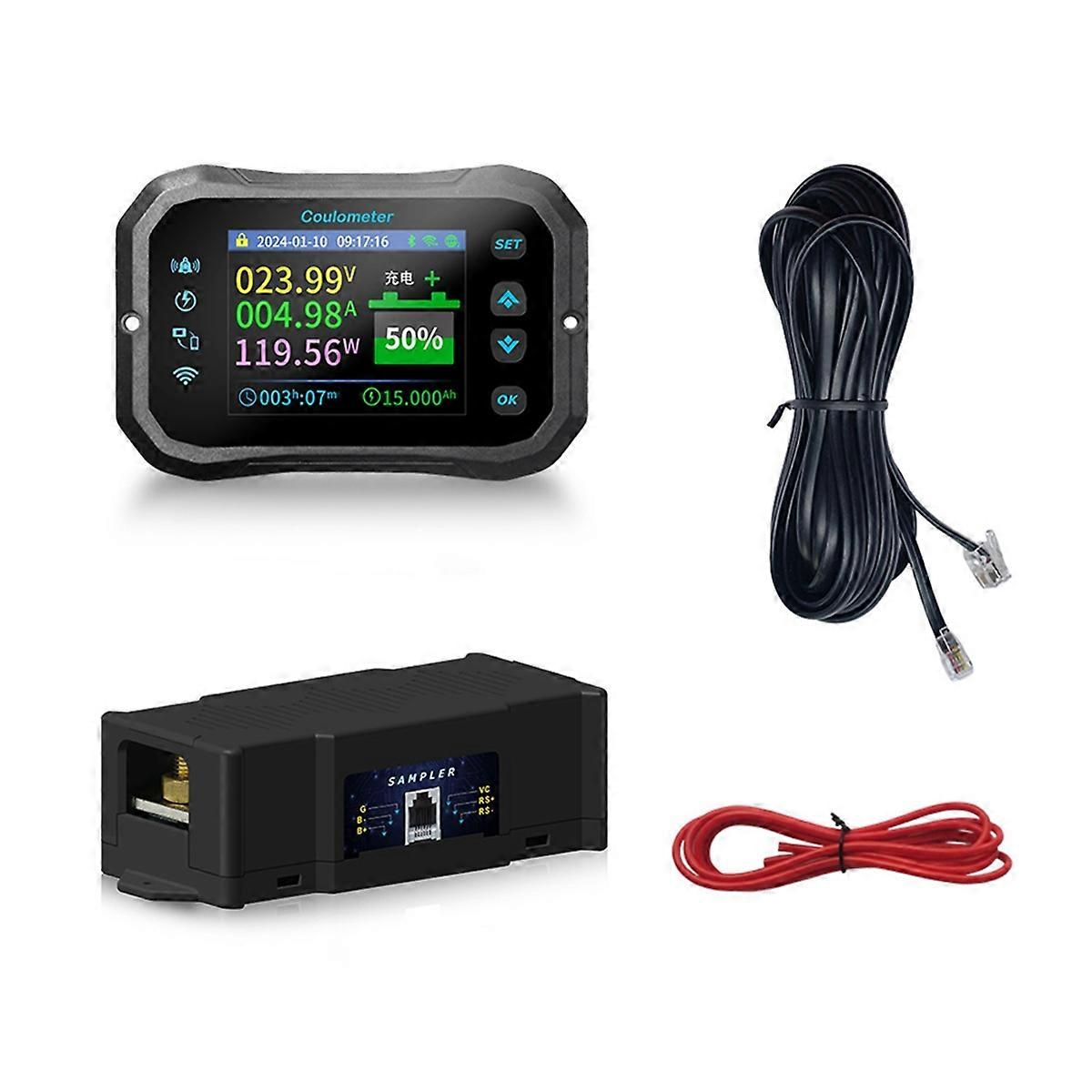 KM140F WiFi Coulomb Meter 400A Volt-Ammeter Power RV Battery Capacity Tester Monitor for All Batteries