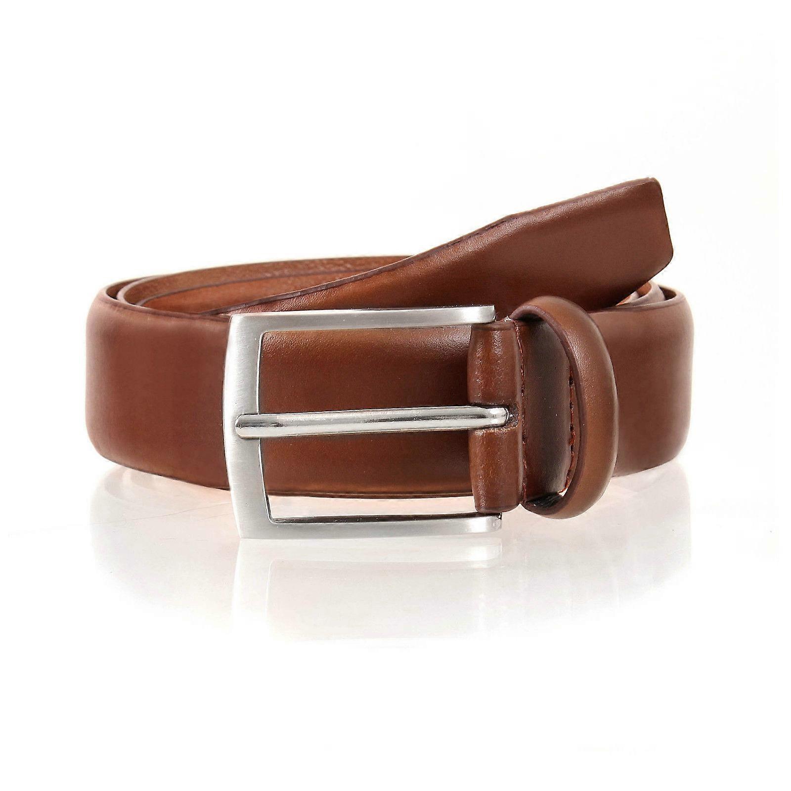 Dents Premium Plain Leather Belt Full Grain Classic Genuine
