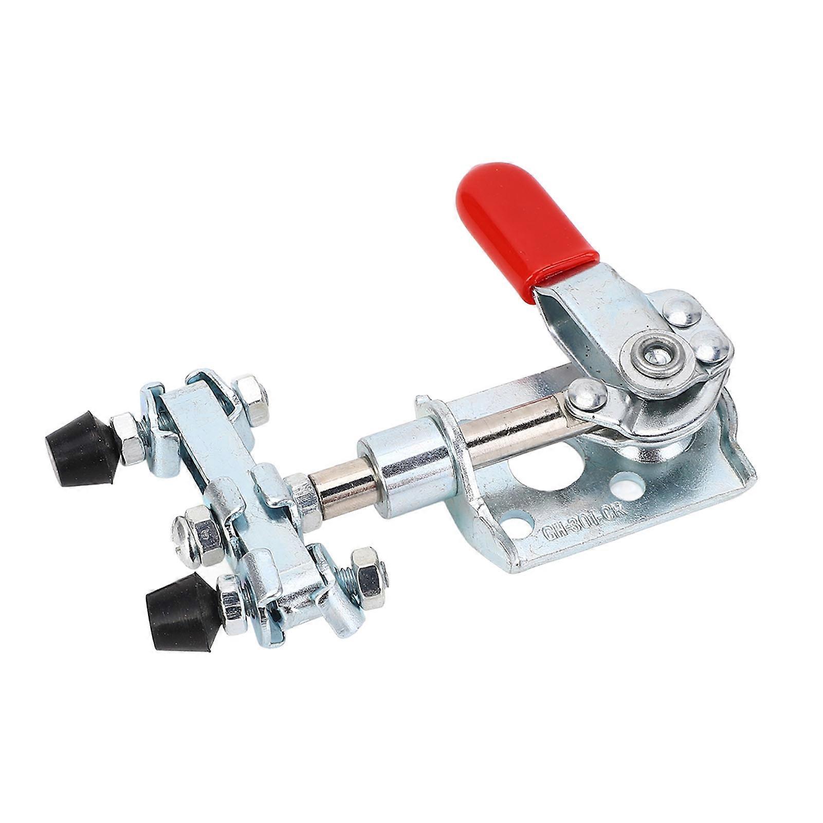 Left Right Push Toggle Dual Head Stainless Steel Quick Release Push Pull Clamp 40kg Holding Capacity