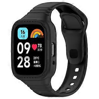 ZRUXE BD-HM 3-284 til Redmi Watch 3 Active integreret fuldt lukket silikone urrem