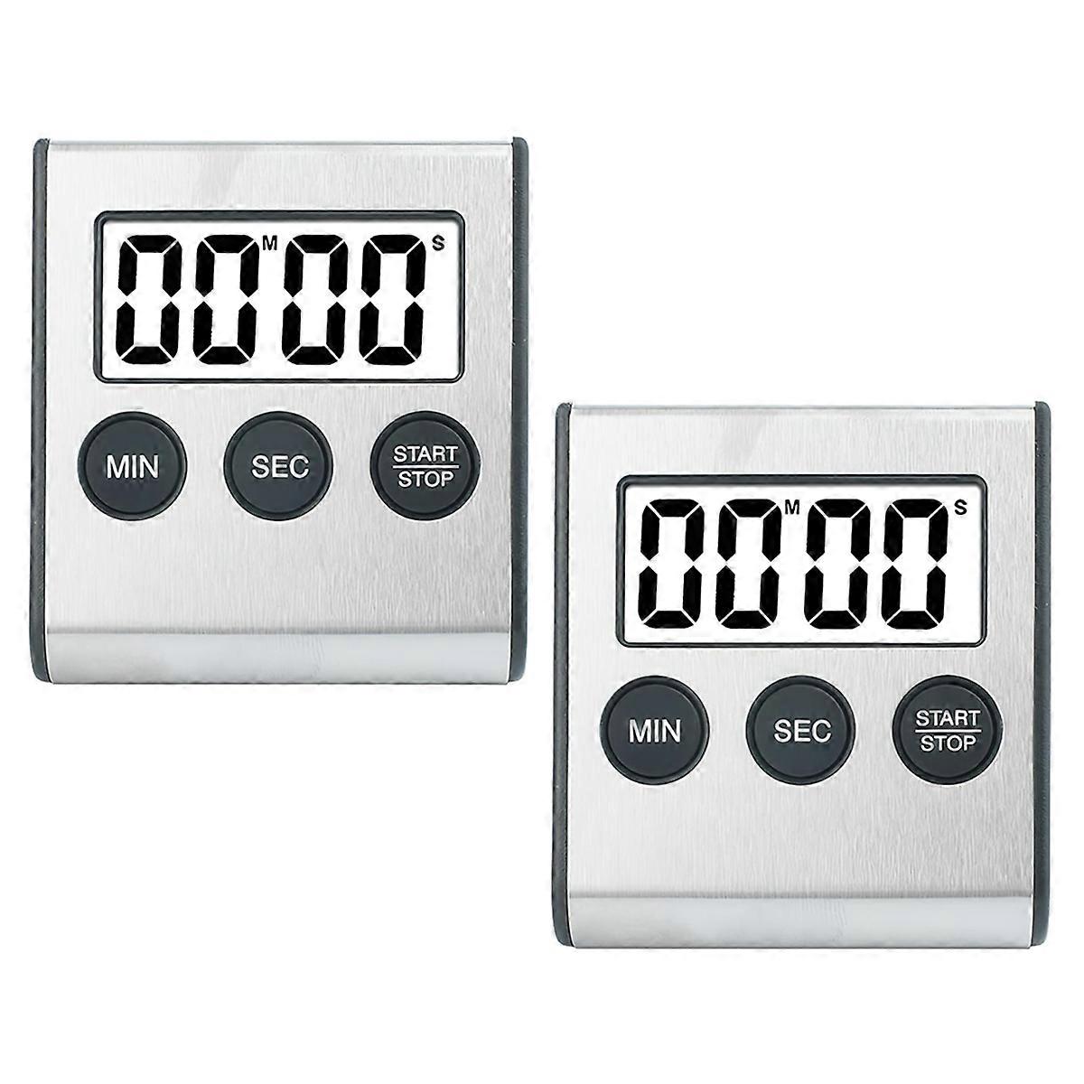 2pcs Kitchen Timer Digital Timer Kitchen Timer Stopwatch Digital Timer with Magnet Egg Timer Digita