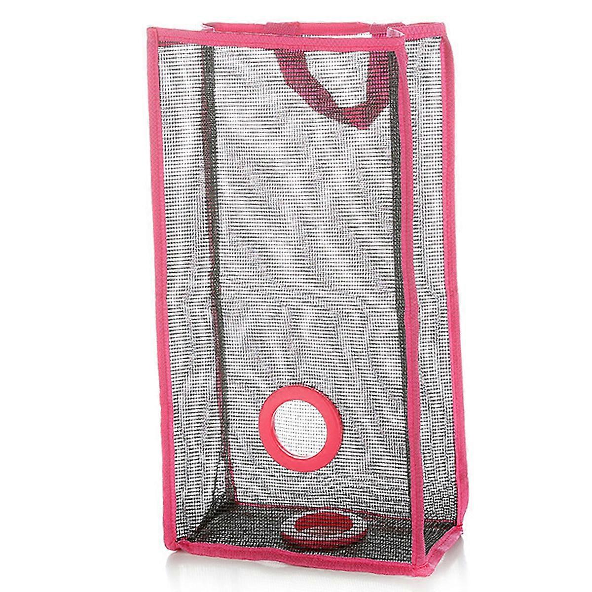 Storage Mesh Bag, Reusable, Vegetable Bag, Rose Red