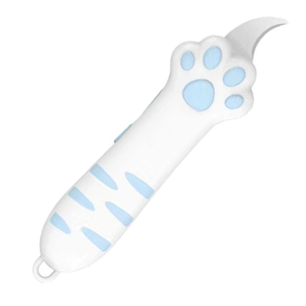 Cute Retractable Box Cutters Cat Paw Shaped Mini Utility Knives for Cardboard Cutting