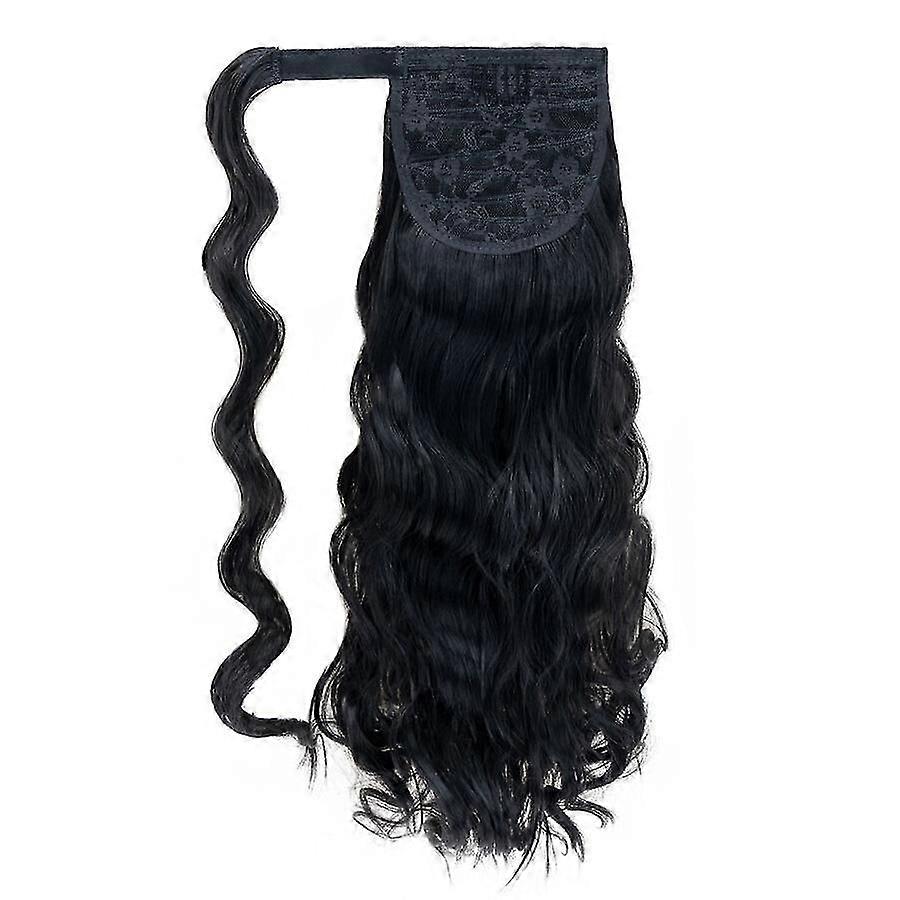24" Long Curly Ponytail Extension Body Wave Wrap Around Hair Piece