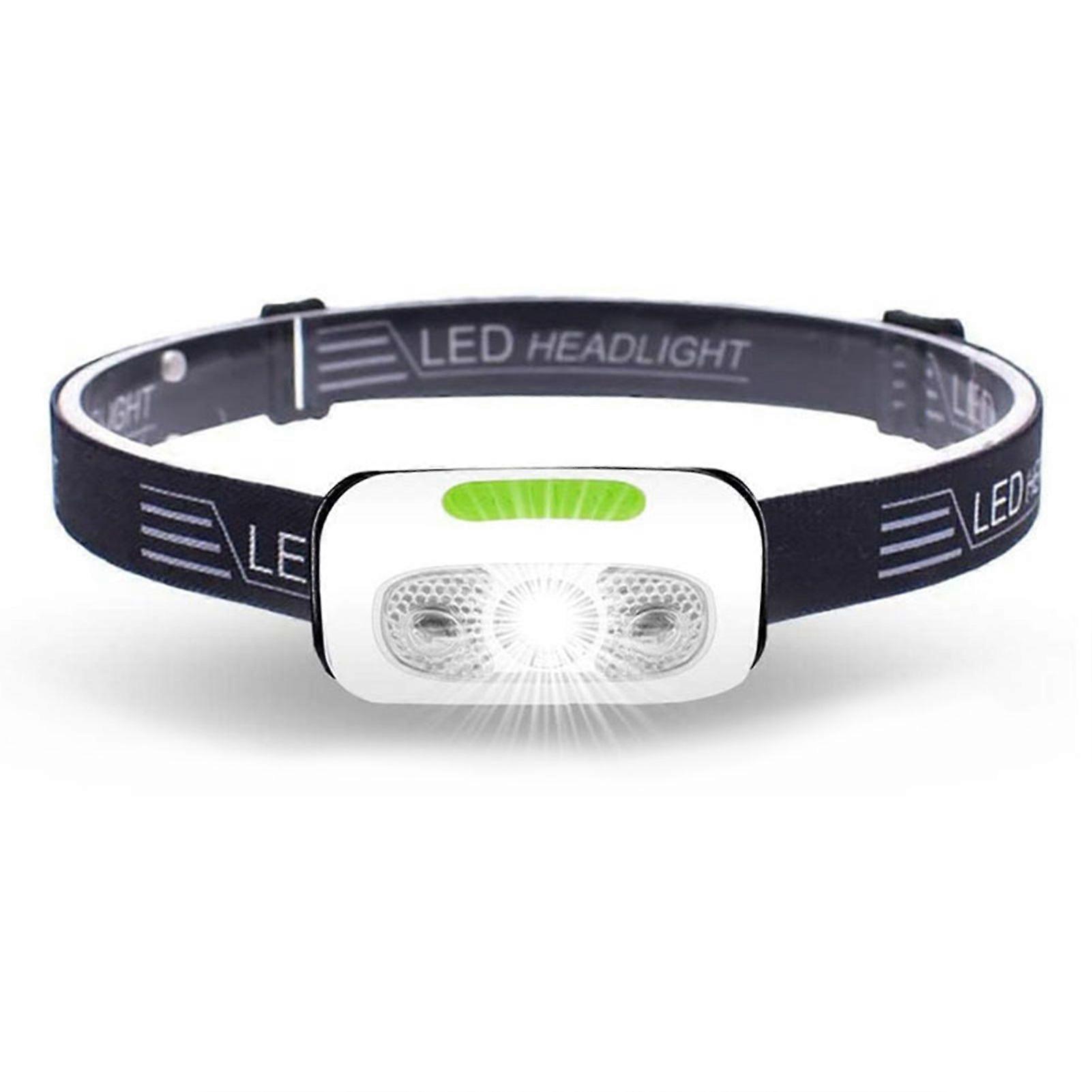 LED Outdoor Headlamp Night Fishing Strong Light Night Running Headlamp With Built-in Li-ion Battery Shipping IR Wave Sensor Strong/Medium/Low Light/Fl