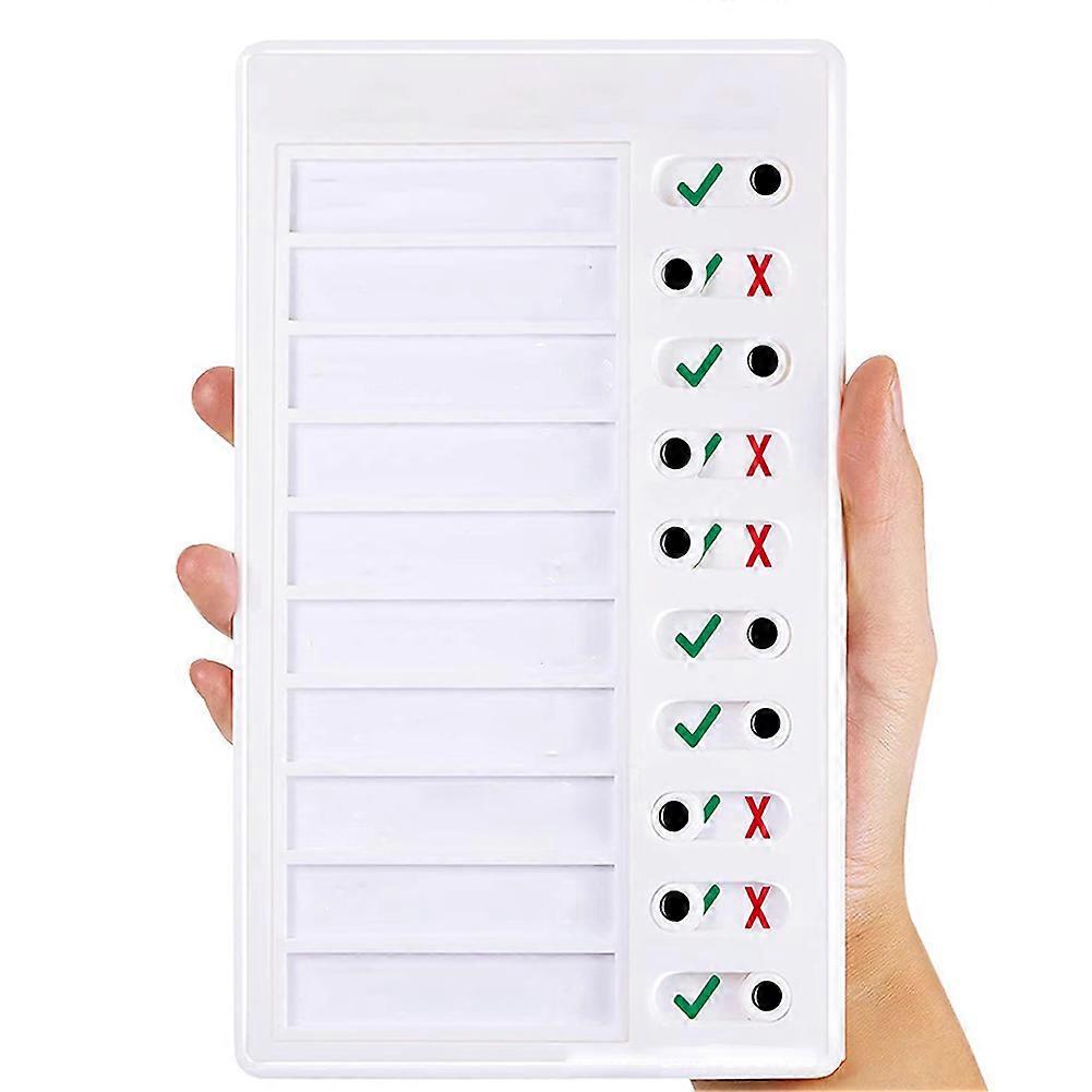 RV Note Pad & Children's Self-Discipline Clocker - Student Message Checklist for Task Tracking
