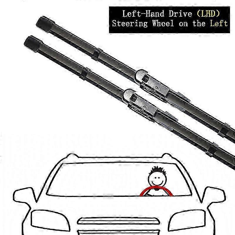 For Tesla Model X 2015 2016 2017 2018 2019 2020 2021 2022 Wiper Blades Front Window Windshield Rubber Auto Accessories Cleaning