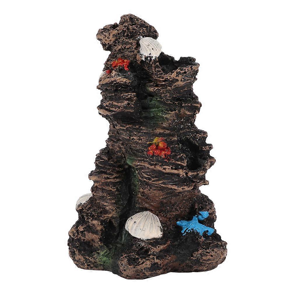 Simulation Resin Rockery Fish Tank Aquarium Ornaments Decor - Realistic Style, Durable Material, Suitable for Freshwater and Saltwater