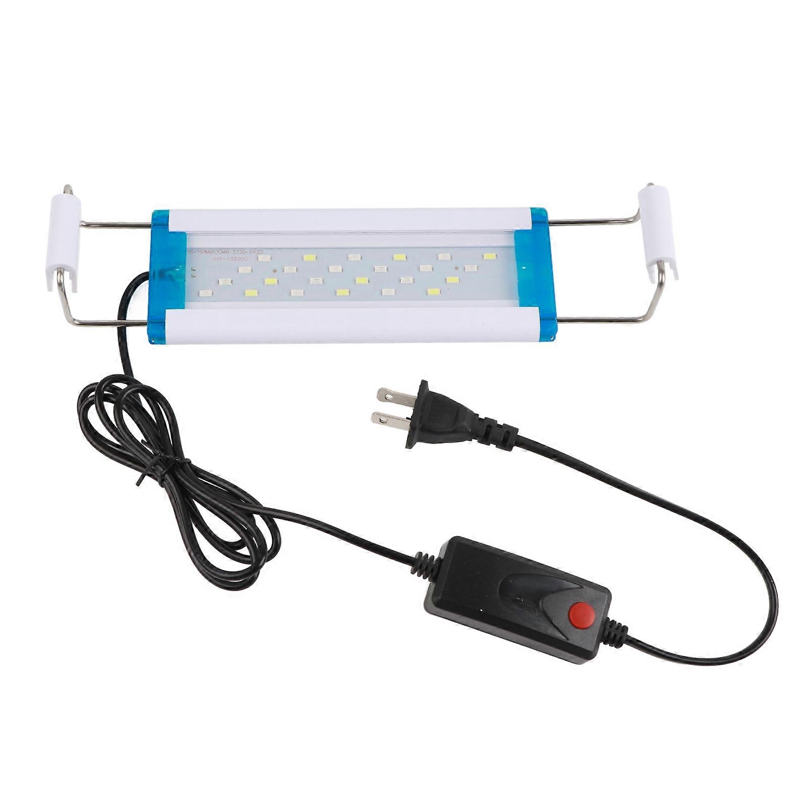Ultra Thin Aquarium Light with Three Color Adjustable Settings for Fish Tank Landscaping and Color Enhancement