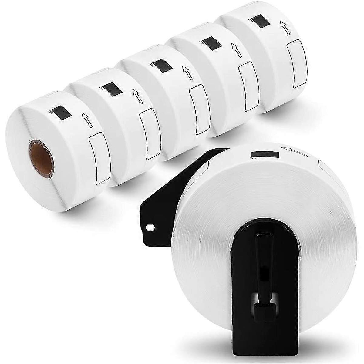 6 Roll Compatible Labels for Brother -11201 Standard Address Labels 29mm x 90mm for Brother QL-800