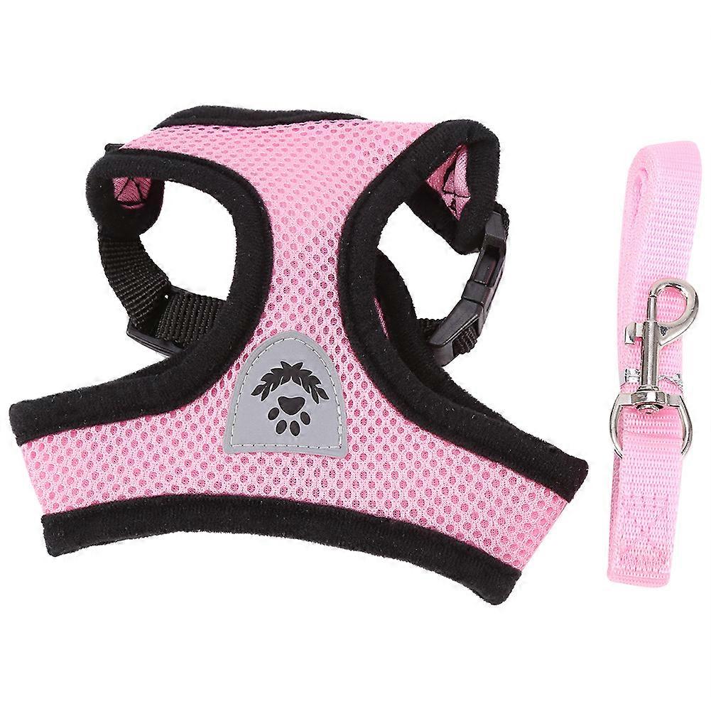 Soft Breathable Mesh Puppy Walking Vest with Lead Leash