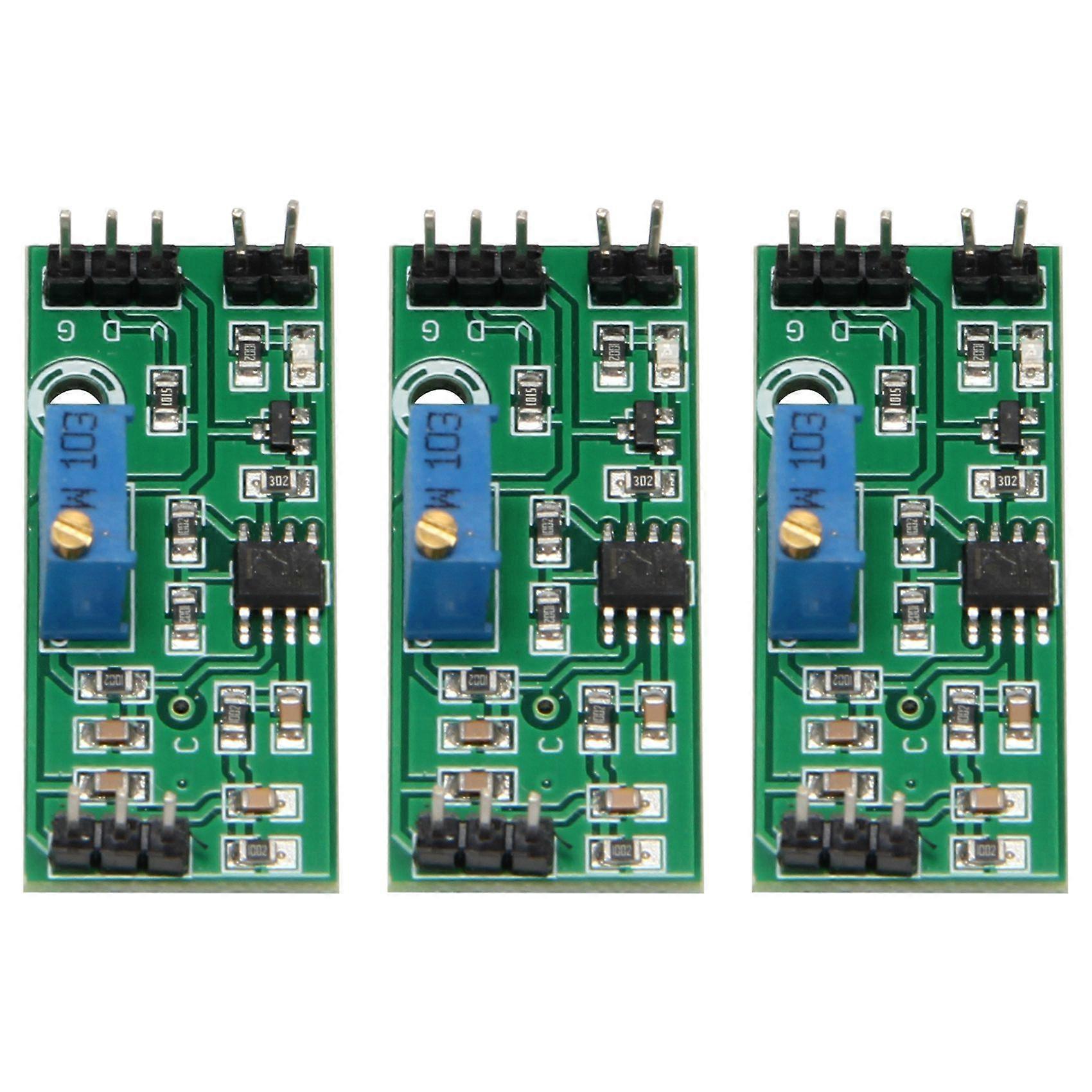 3Pcs LM393 3.5-24V Voltage Comparator Module with LED Indicator High Level Output Analog Comparator 