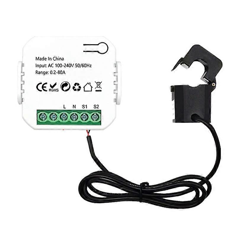 Tuya Smart Life WiFi Energy Meter 80A with Current Transformer