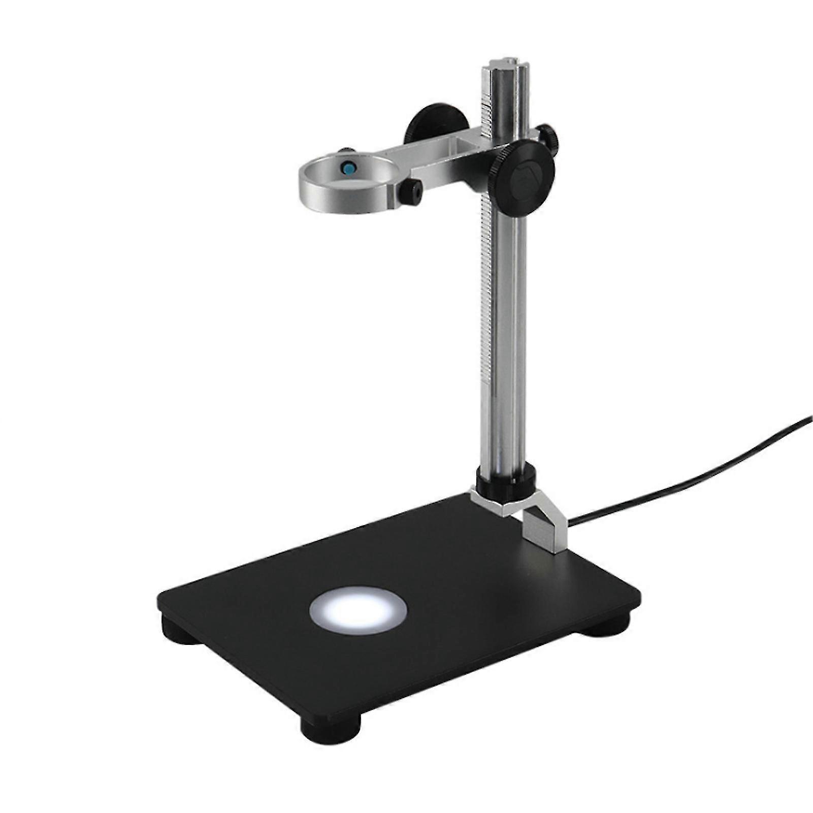Universal Adjustable Large Metal Bracket Multi-Functional Desktop Thickened Support Lifting Holder with Leds Light for Industrial Microscope