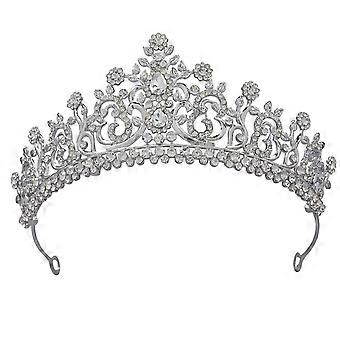Kronen im Retro-Stil, Legierungen, funkelnde Strasssteine, modisch für Partys und besondere Anlässe, Haarschmuck, Stil 3