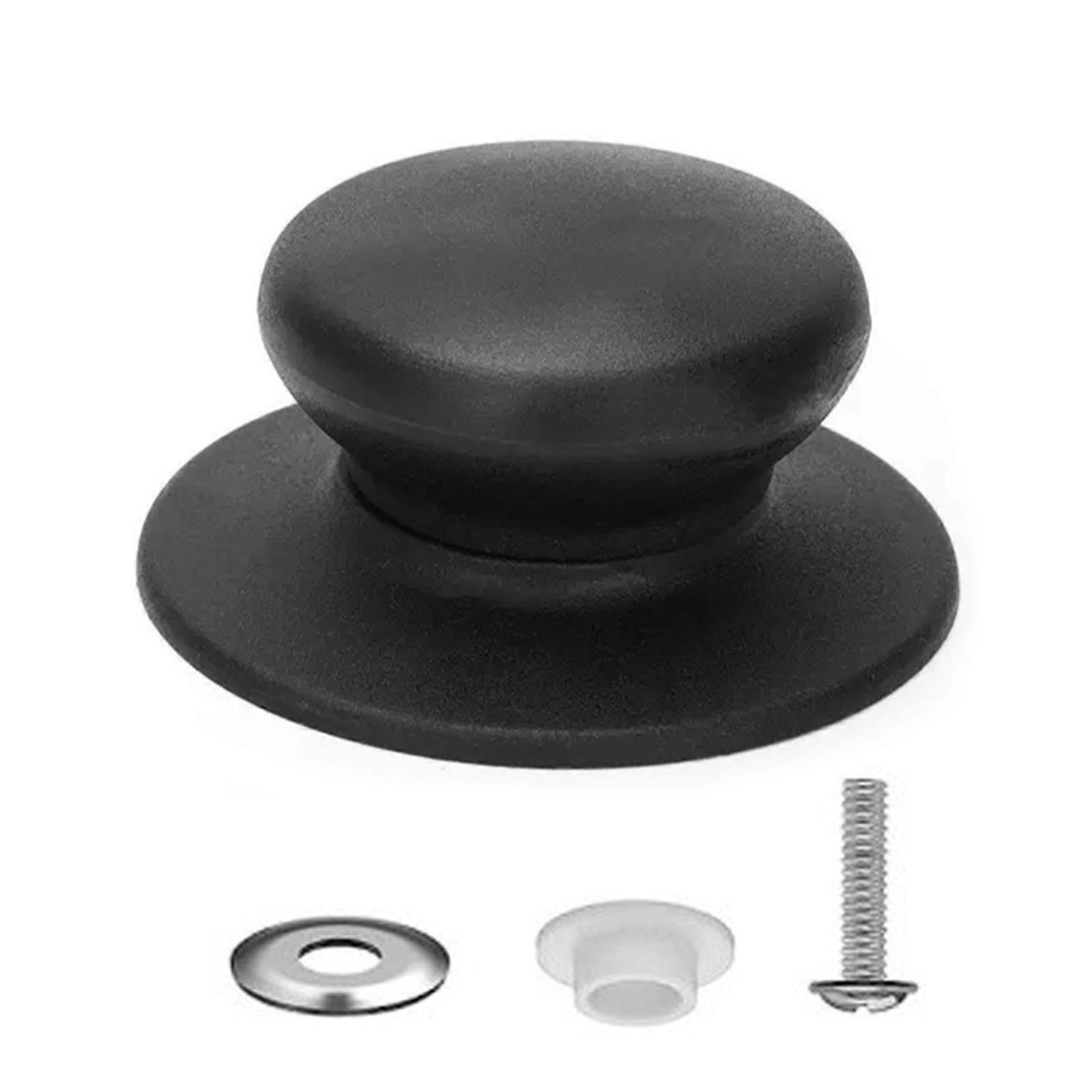 4pcs Multipurpose Pot Lid Knobs Replacements Handles Home Accessory for Kitchen Supplies Cookware Pot Lid Black