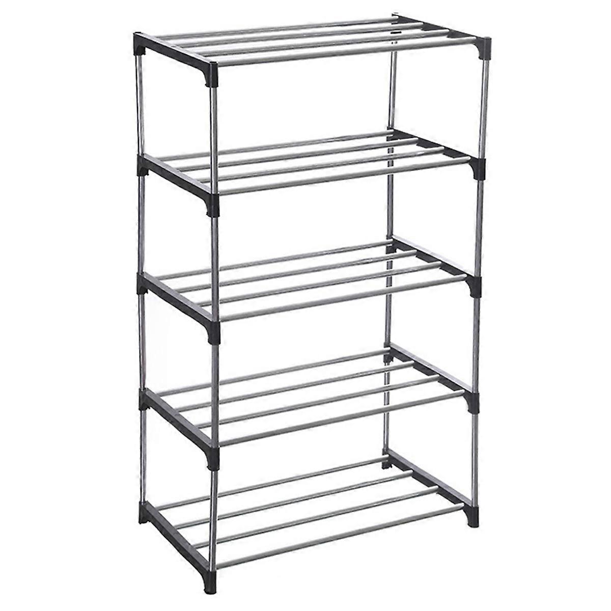 Stackable Small Shoe Rack, Saving Storage and Organization (5-Tier)