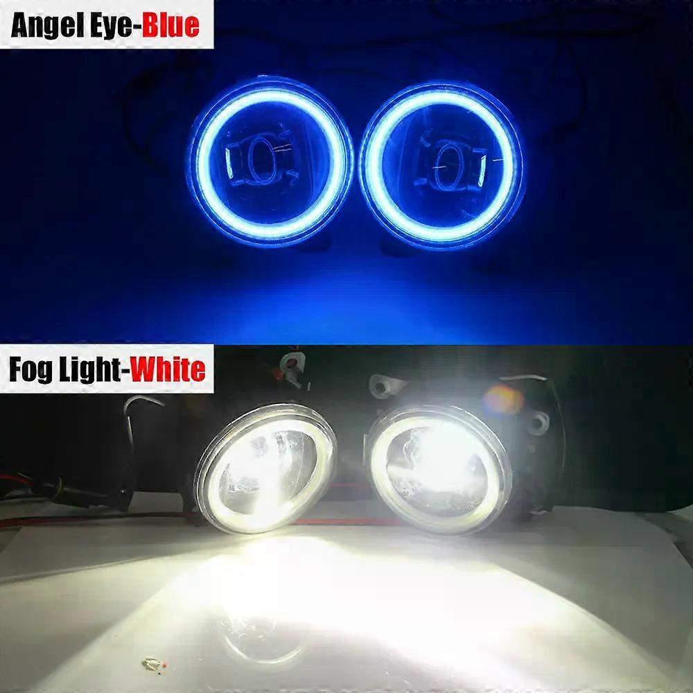 Applies toBuildreamen2 Car Styling H11 4000LM LED Bulb Front Fog Light Angel Eye DRL Daytime Running Light 12V For Ford Fiesta 2001-2015