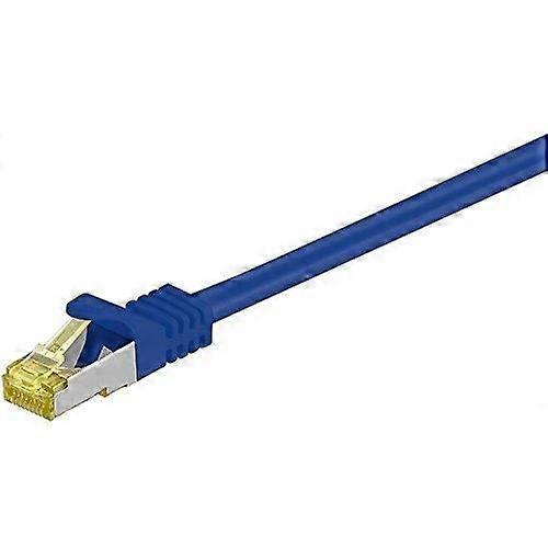Wentronic RJ-45 CAT7 Network Cable 2m - Shielding S/FTP (S-STP) - Gold-plated Contacts - Frequency 600 MHz