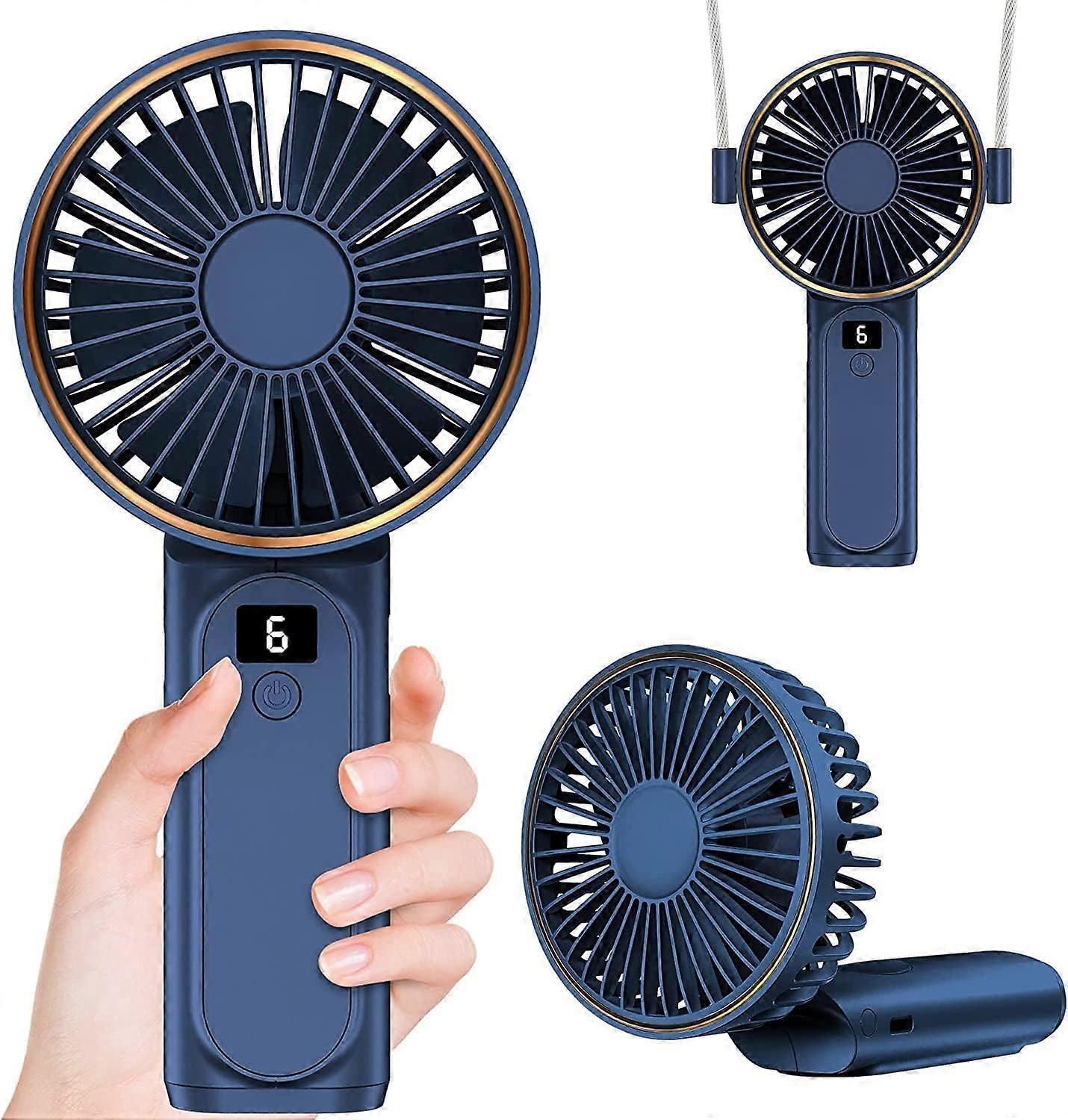 Rechargeable Mini Handheld Fan, Foldable Pocket Size, Ultra Quiet, Ideal for Indoor Use, Lightweight, Portable Design