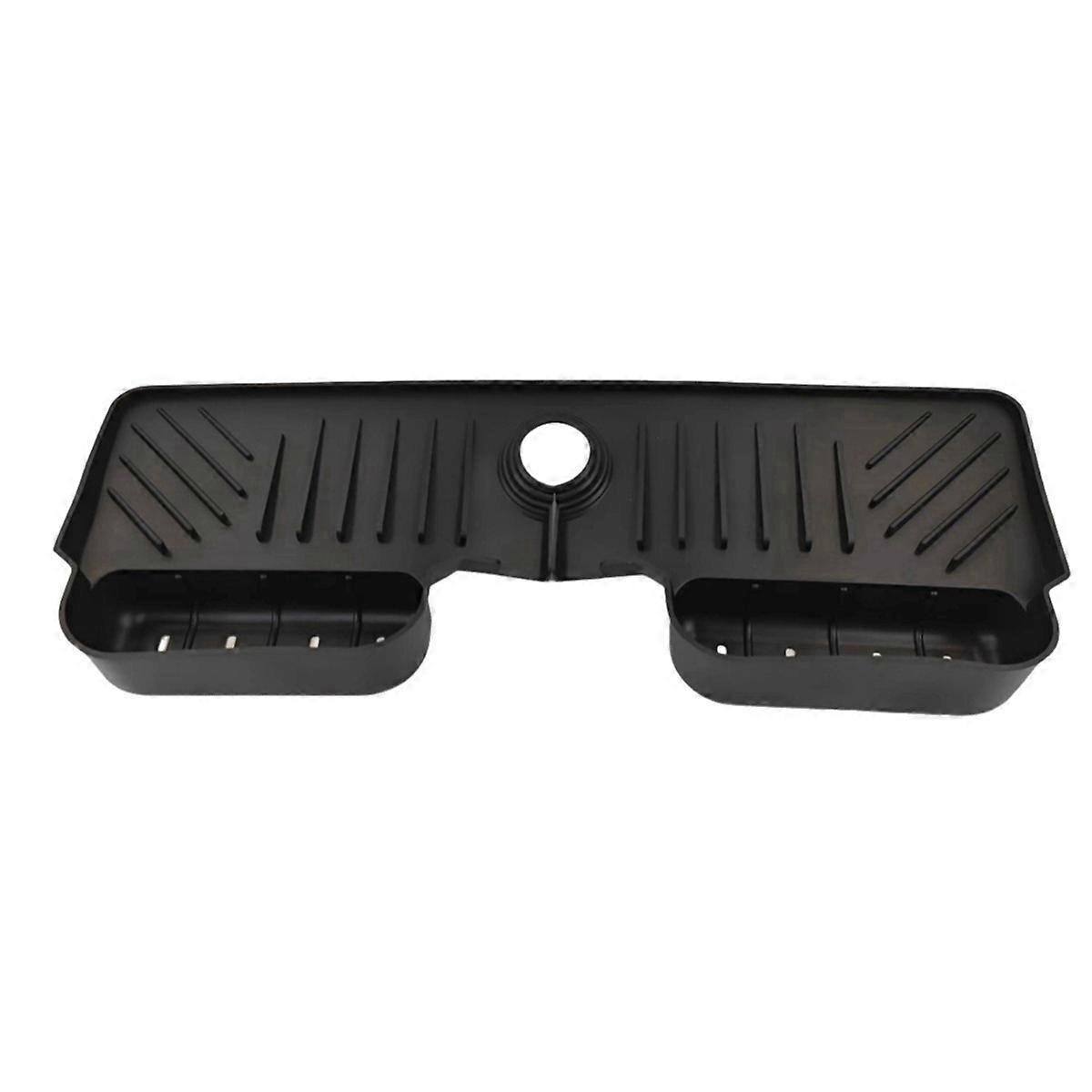 Kitchen Faucet Absorbent Mat Sink Splash Guard Silicone Black