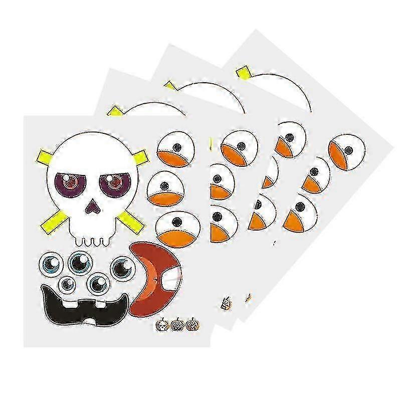 6sheets Halloween Sticker For Halloween Decor