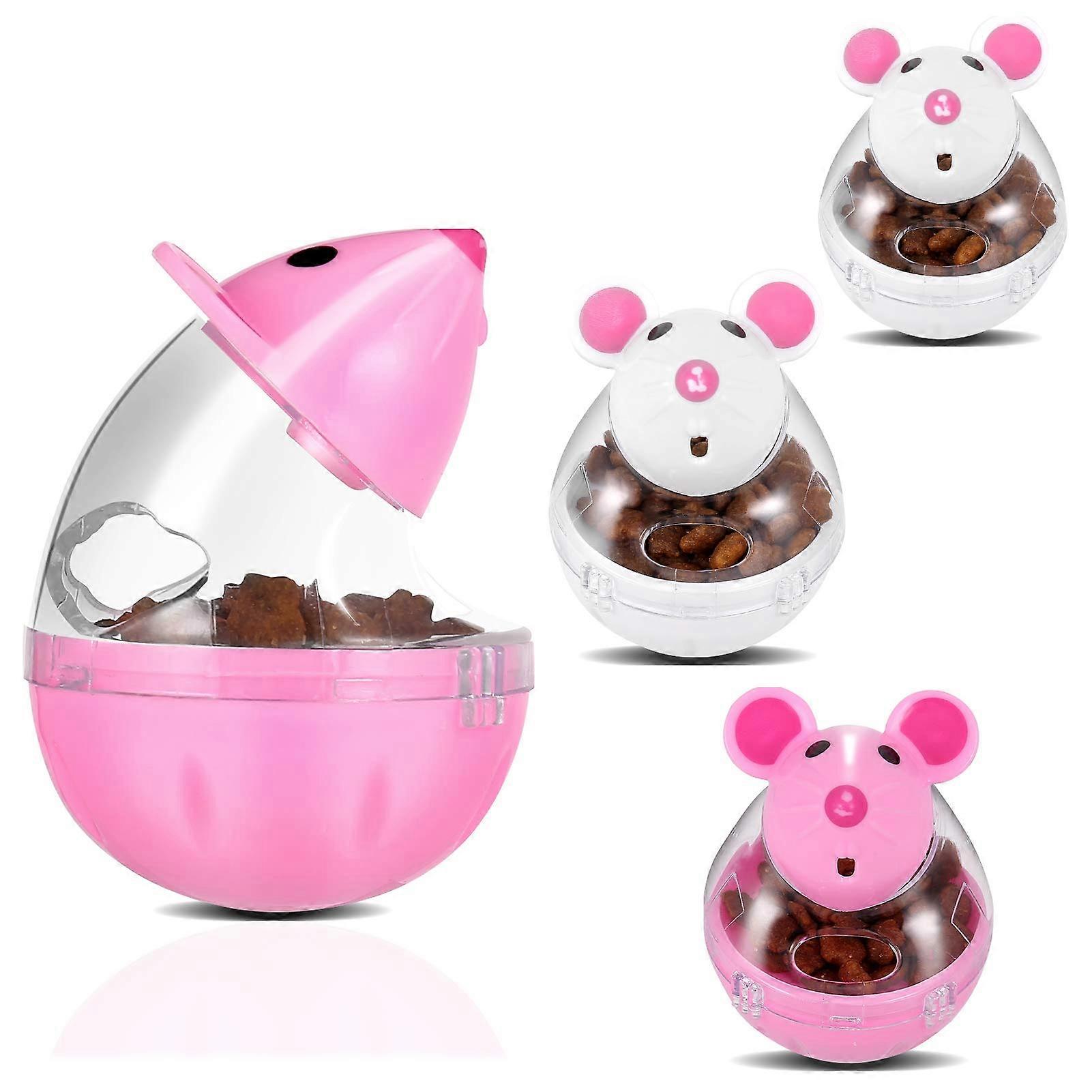 4 Pcs Small Cat Food Ball Dispenser for Interactive Training