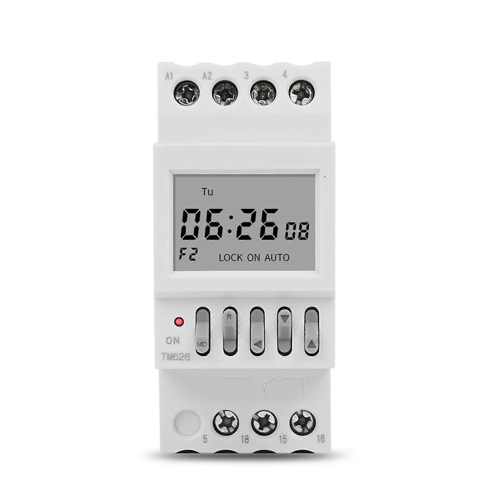 Timer Switch 12V Two Groups Output Separate Control 7 Days Weekly Programmable 2 Channels Min. 1 Second Interval