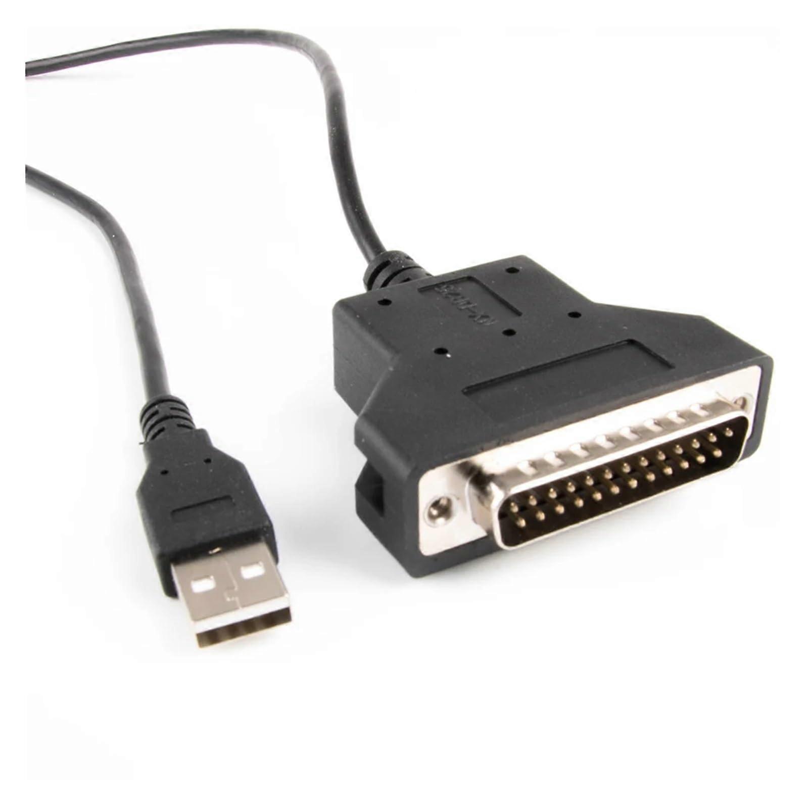 USB to DB25 Male RS232 Converter Serial CP2102 Chip Programming Cable 0.29m for Epson TM-T88 III Receipt Printer