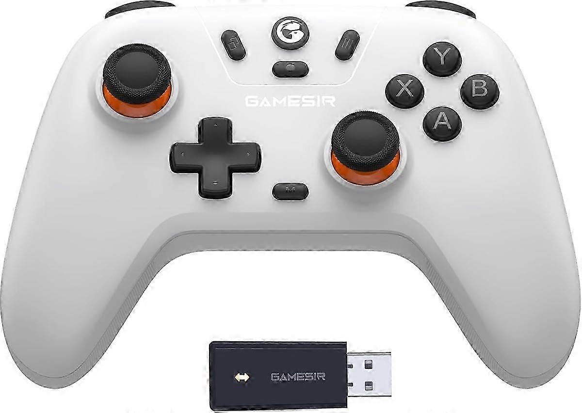 Lite 2.4g Wireless Controller for Windows PC, iPhone, Android, Switch & Steam Deck, Bluetooth Controller Gamepad with Hall Effect Trigger,Turbo,Rumble