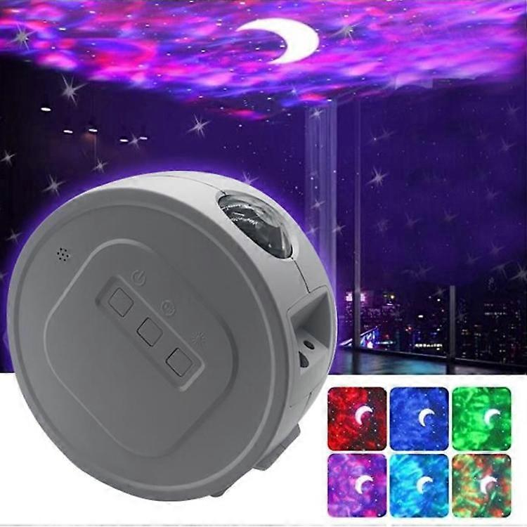 USB Projection Lamp LED Gypsophila Laser Light Colorful Rotating Night Llight, US/EU Plug