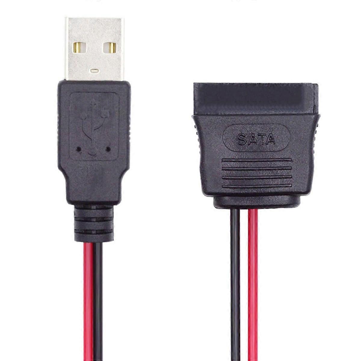 U2-070-1P DC 5V Single USB to SATA 15-Pin Power Cable for 2.5-inch SATA HDD SSD Disk Driver,5V 2A