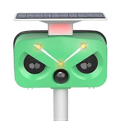 Ultrasonic Cat Repeller Outdoor, Solar Power Animal Repellent with Motion Sensor Waterproof 4 Modos Adjustable with Led Light Fox Repeller