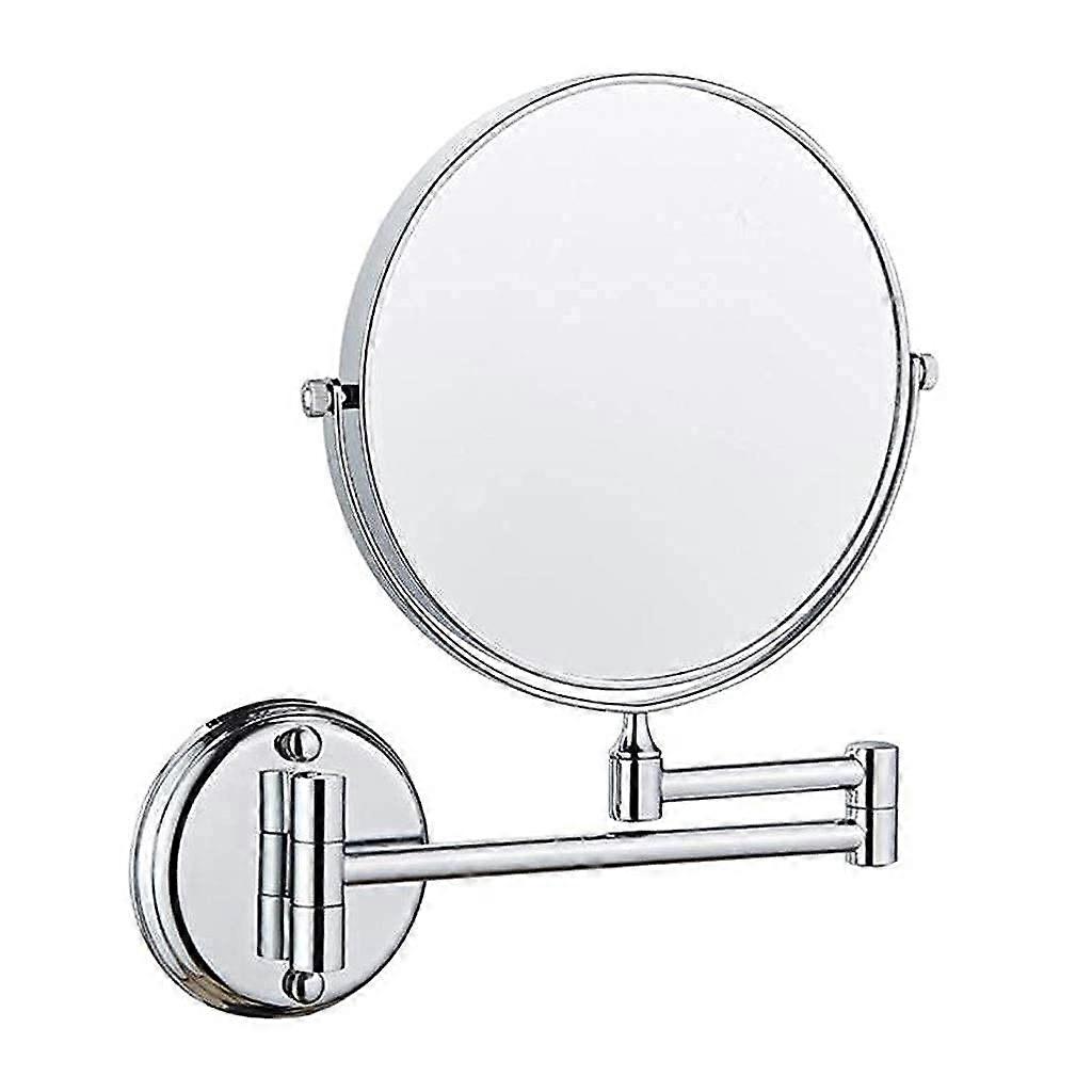 Makeup Mirror Vanity Mirror Wall-Mounted Folding Magnifying Bathroom Beauty Mirror with Dual-Sided 1x/5x Magnification