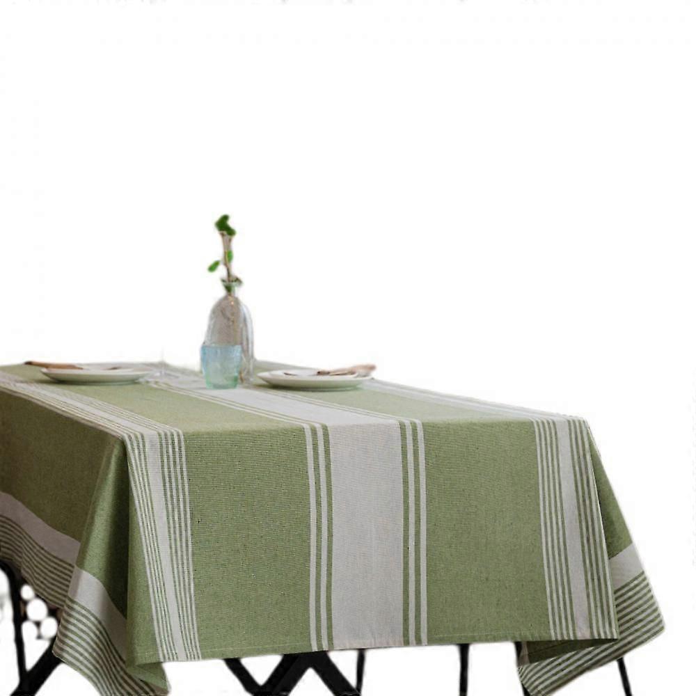 Duk, Sömnad Duk Tvättbar Randig Bordsblandning Rektangel Dammtät Bordsöverdrag för Kök Matplats Vår, Sommar, Höst, VinterInd