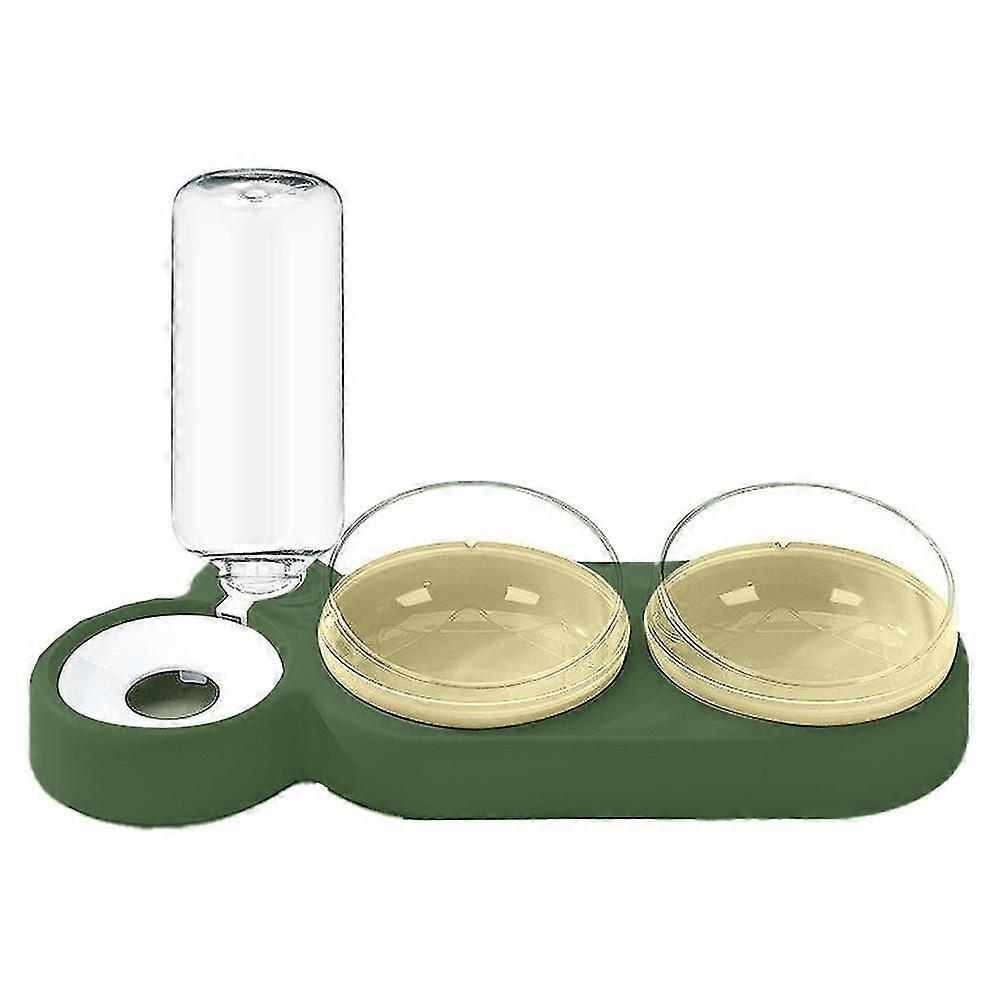 Katzennäpfe, kippbare Katzenfutter-Wassernäpfe mit automatischer Wasserflasche f