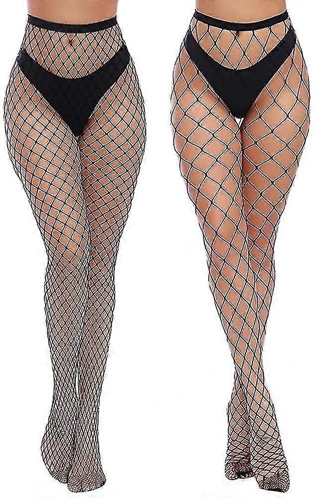 Damen High Waist Strumpfhose Netz Strümpfe Oberschenkel Hohe Strumpfhose