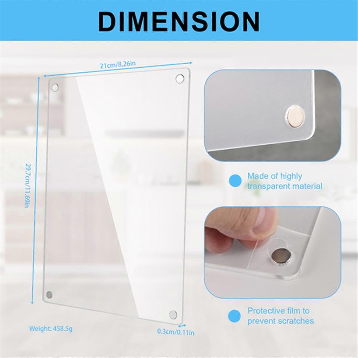 Magnetic Transparent Acrylic Weekly Plan Notes Message Board