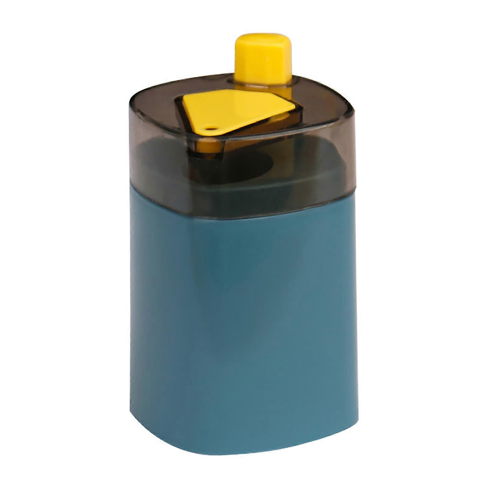 Press Type Toothpick Large Capacity Holder Dispenser Automatic Toothpick Box for Restaurants Blue